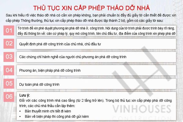 Hồ sơ xin phép phá dỡ công trình