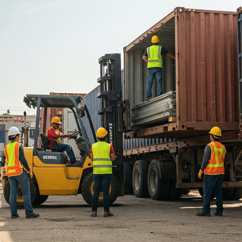 Bốc dỡ container